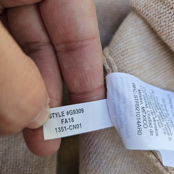 J. Crew Mercantile tan cotton sweater blazer medium - Picture 5 of 5